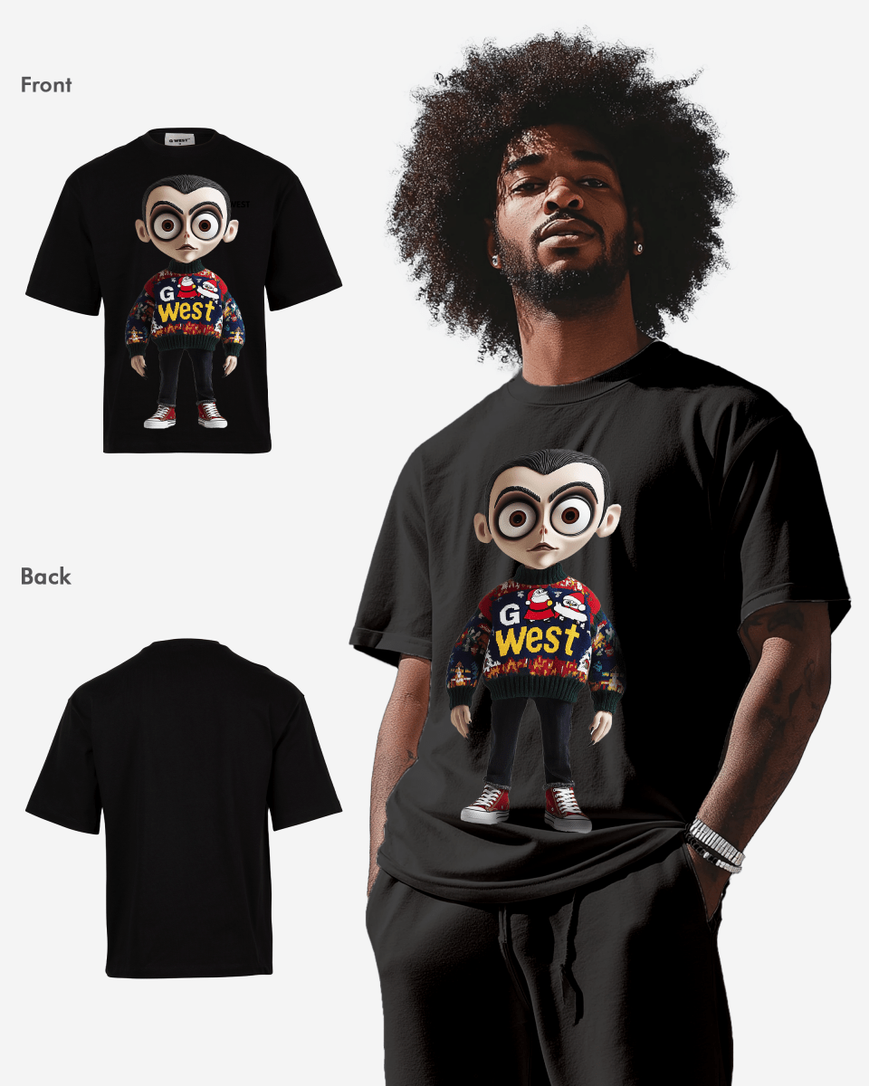 G West Festive Freaks Oversized T Shirt Mens G West