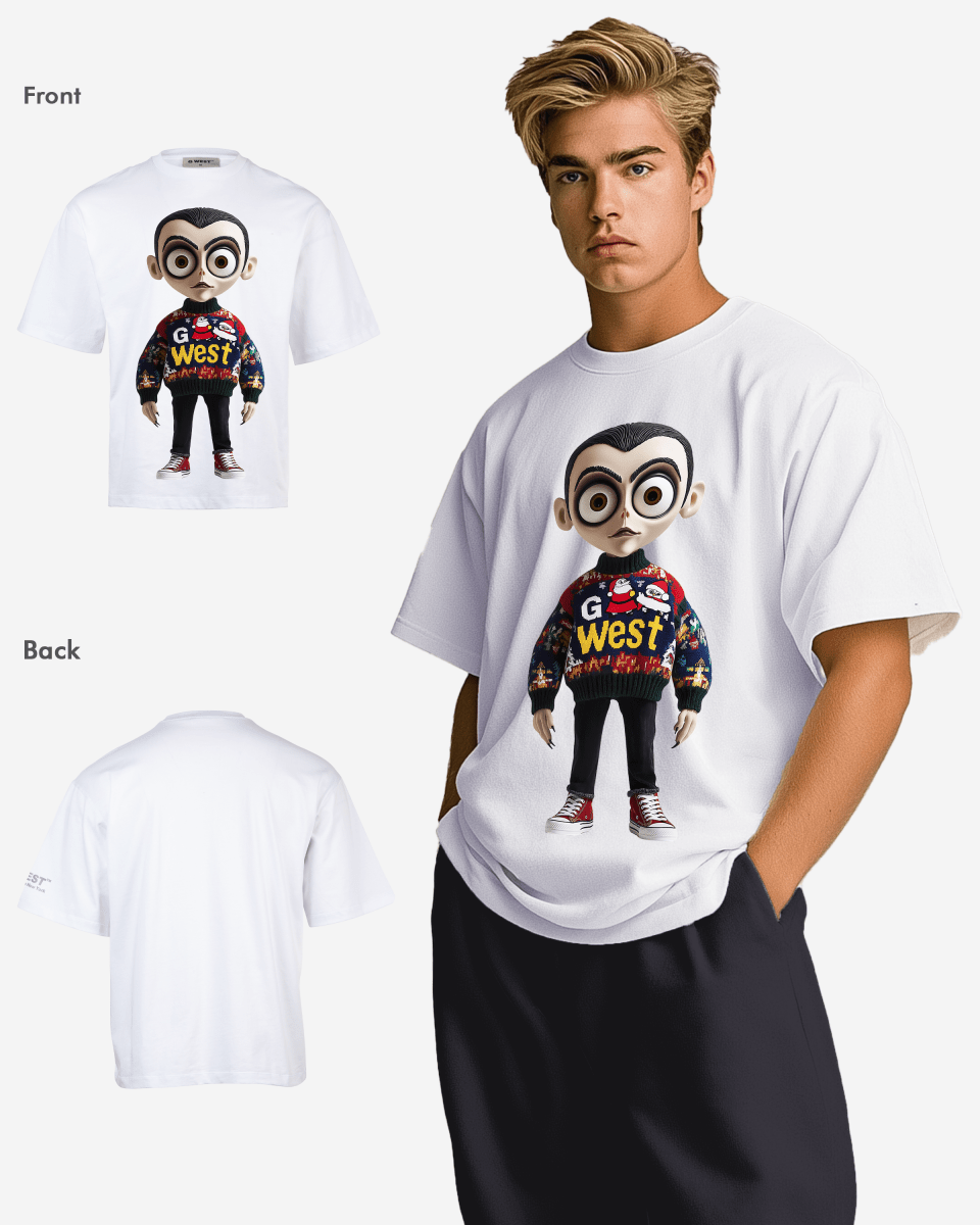 G West Festive Freaks Oversized T Shirt Mens G West