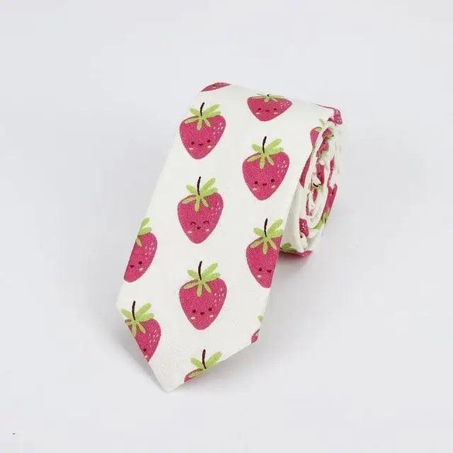 Flower Theme Cotton Slim Men Necktie Casual Business Design Skinny Necktie Floral Print Party Necktie For Men Stevvex