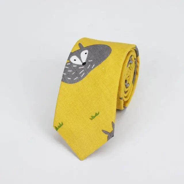 Flower Theme Cotton Slim Men Necktie Casual Business Design Skinny Necktie Floral Print Party Necktie For Men Stevvex
