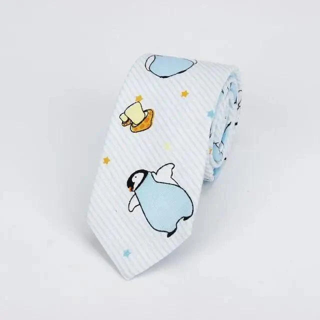 Flower Theme Cotton Slim Men Necktie Casual Business Design Skinny Necktie Floral Print Party Necktie For Men Stevvex