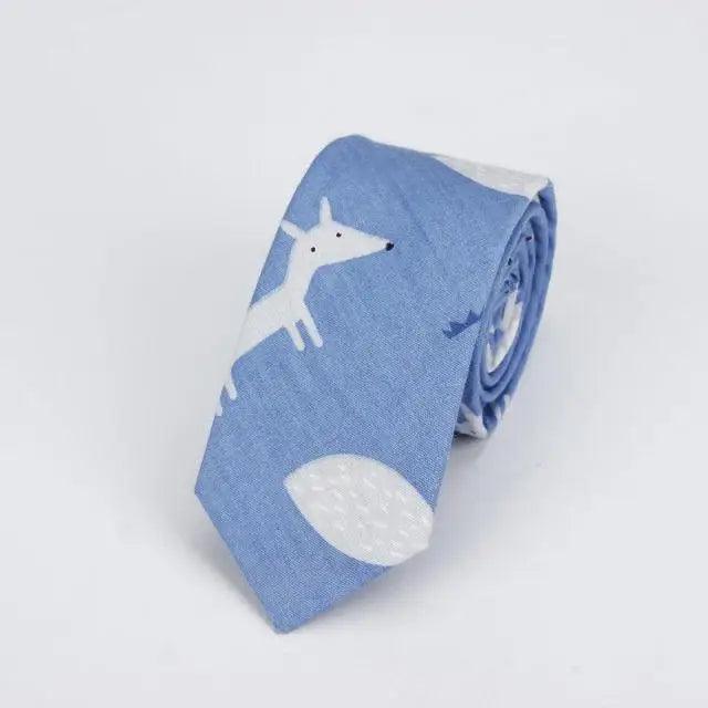 Flower Theme Cotton Slim Men Necktie Casual Business Design Skinny Necktie Floral Print Party Necktie For Men Stevvex