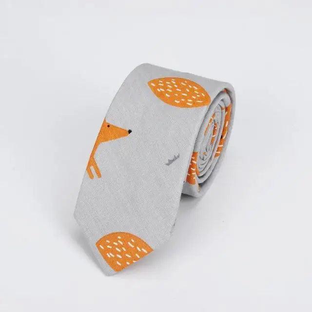 Flower Theme Cotton Slim Men Necktie Casual Business Design Skinny Necktie Floral Print Party Necktie For Men Stevvex