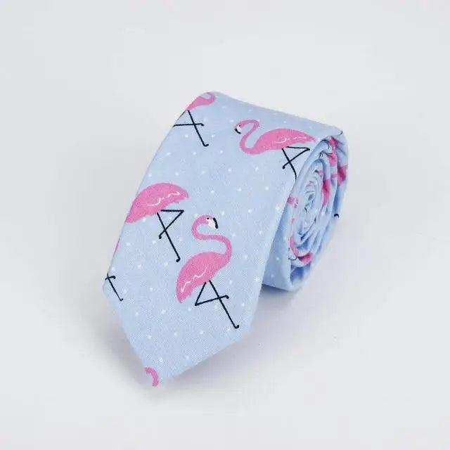 Flower Theme Cotton Slim Men Necktie Casual Business Design Skinny Necktie Floral Print Party Necktie For Men Stevvex