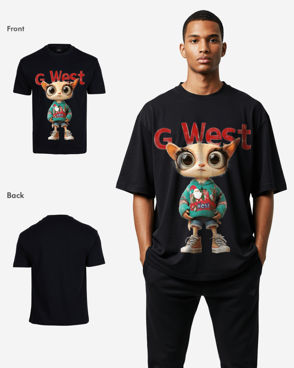 G West Frosty Diva Oversized T-Shirt Mens G West