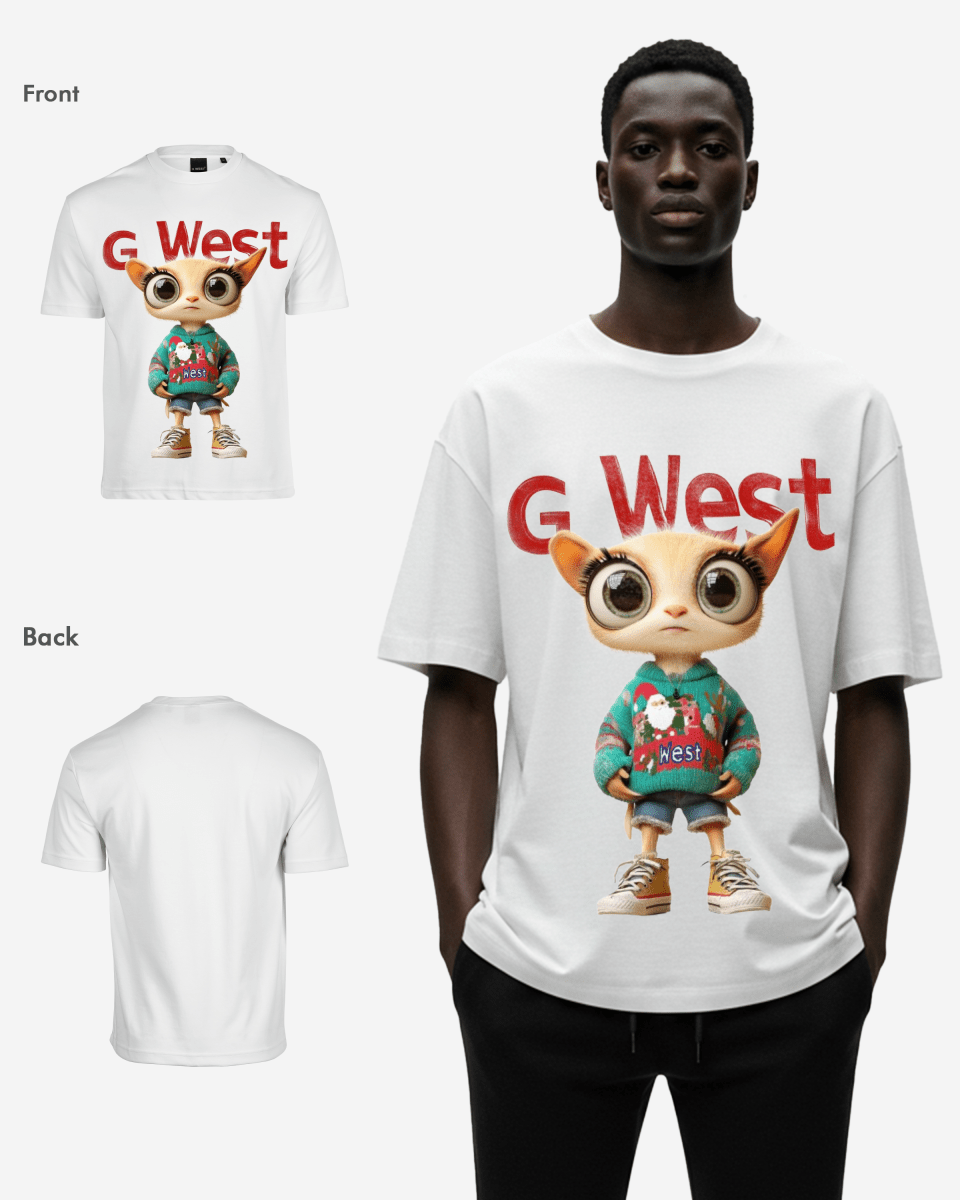 G West Frosty Diva Oversized T-Shirt Mens G West