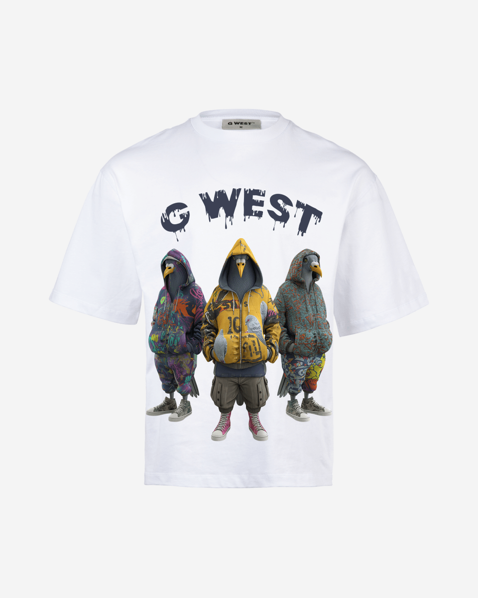 G West Mens 3 Peigion Oversized Tee G West