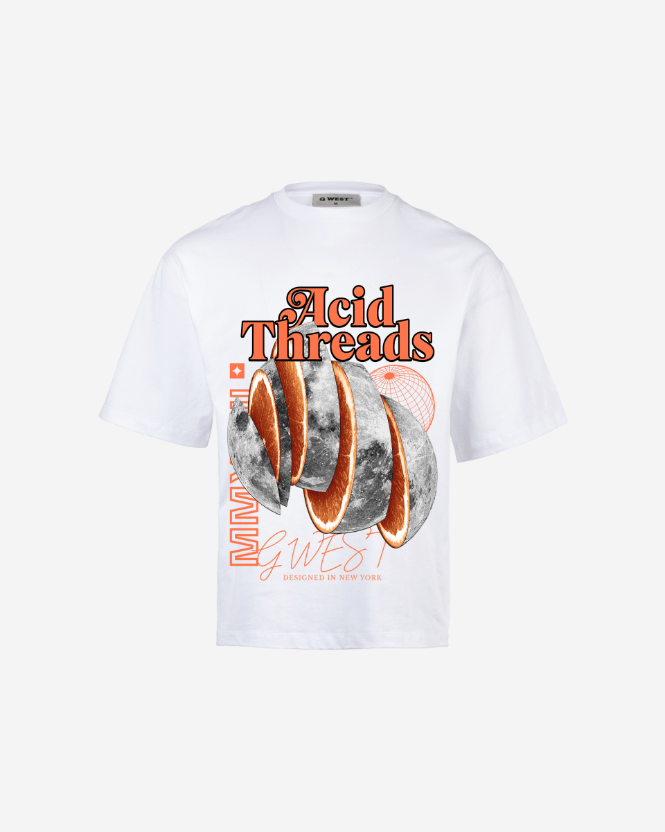 G WEST ACID THREADS OVERSIZED T-Shirt Mens G West