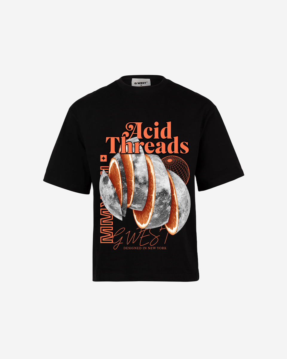 G WEST ACID THREADS OVERSIZED T-Shirt Mens G West