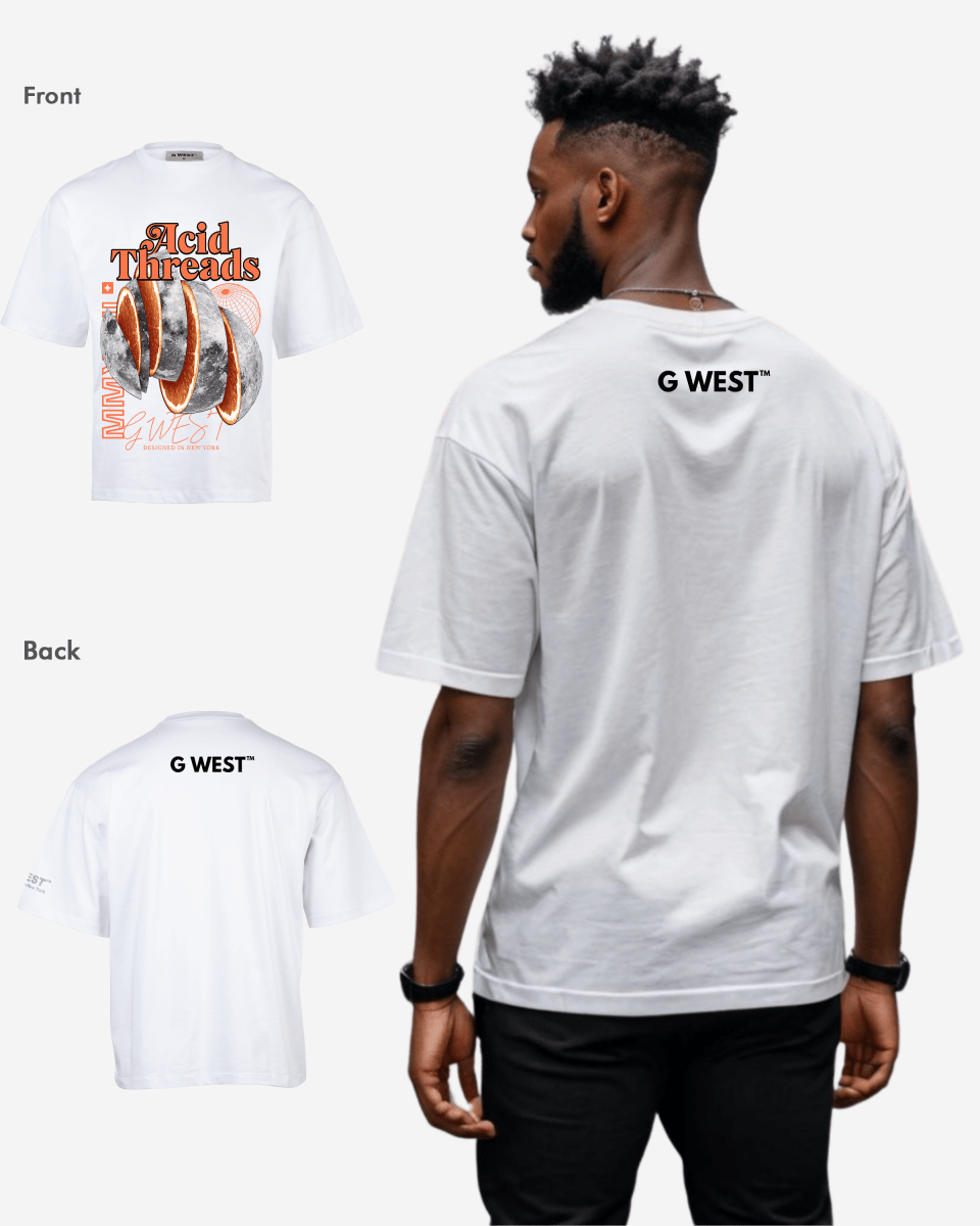 G WEST ACID THREADS OVERSIZED T-Shirt Mens G West