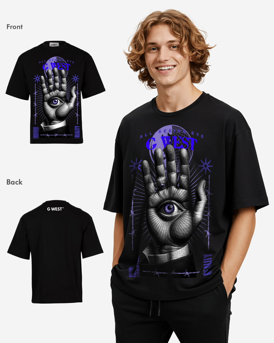 G WEST ALL SEEING EYE OVERSIZED T-Shirt Mens G West