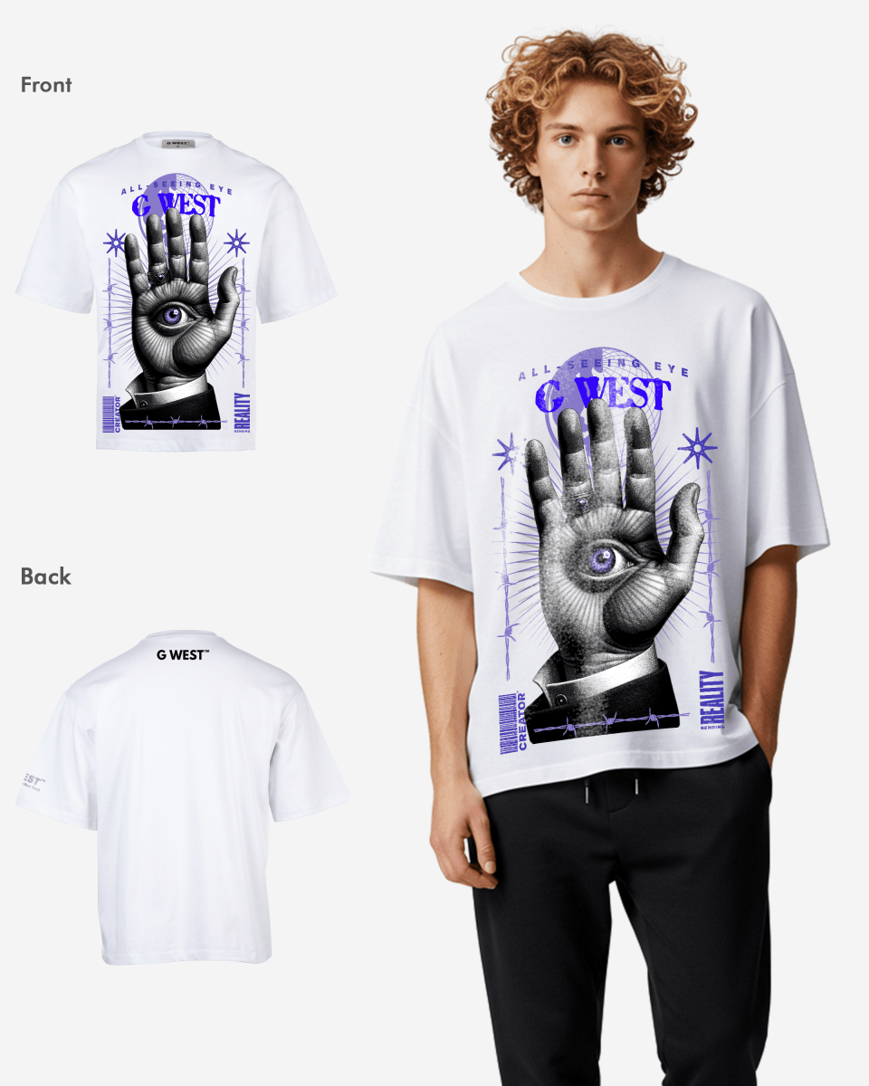 G WEST ALL SEEING EYE OVERSIZED T-Shirt Mens G West