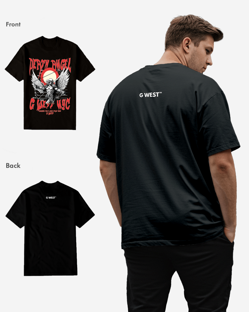 G WEST ANGEL OF DEATH T SHIRT Big and Tall Mens G West