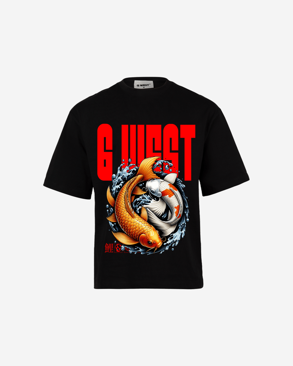G WEST AQUA HARMONY OVERSIZED T-Shirt Mens G West