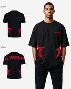 G West Mens Arch Logo Oversized Tee G West