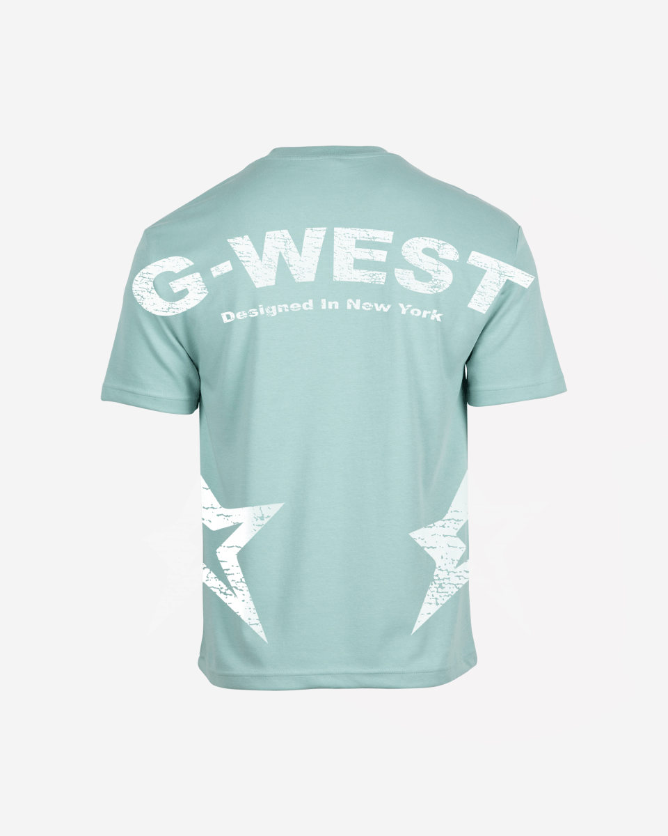 G West Mens Arch Logo Oversized Tee G West