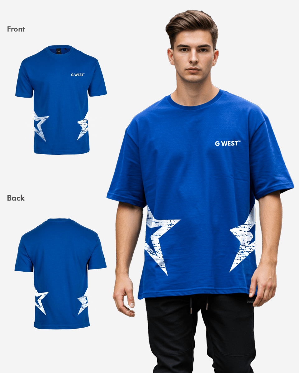 G West Mens Arch Logo Oversized Tee G West