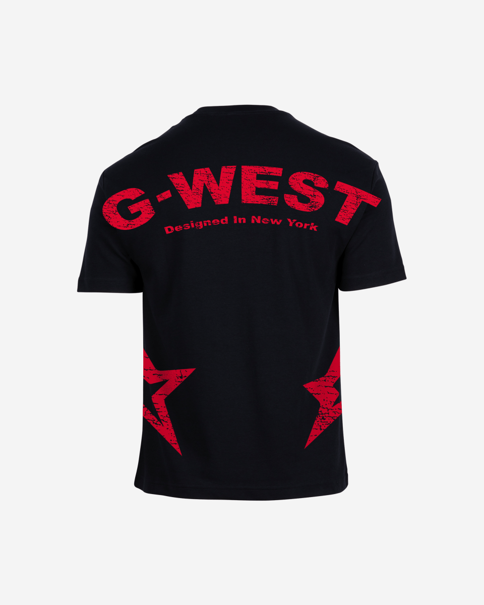 G West Mens Arch Logo Oversized Tee G West