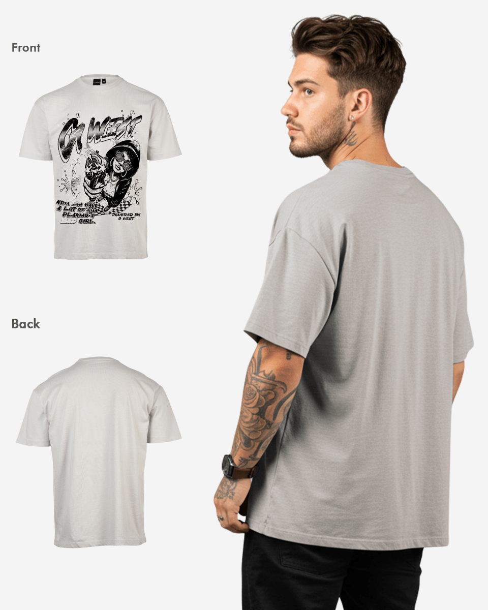 G West Bad Gril Oversized Tee G West