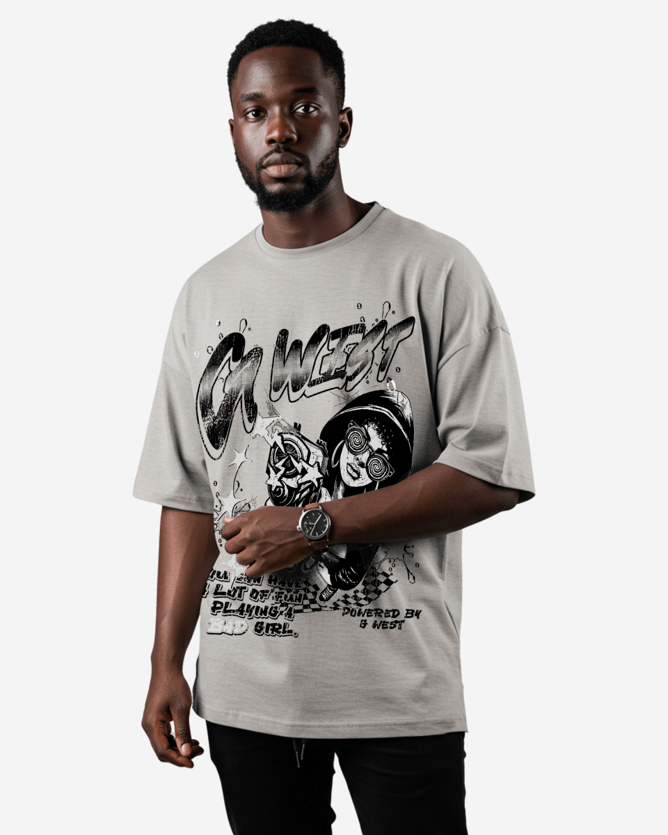 G West Bad Gril Oversized Tee G West