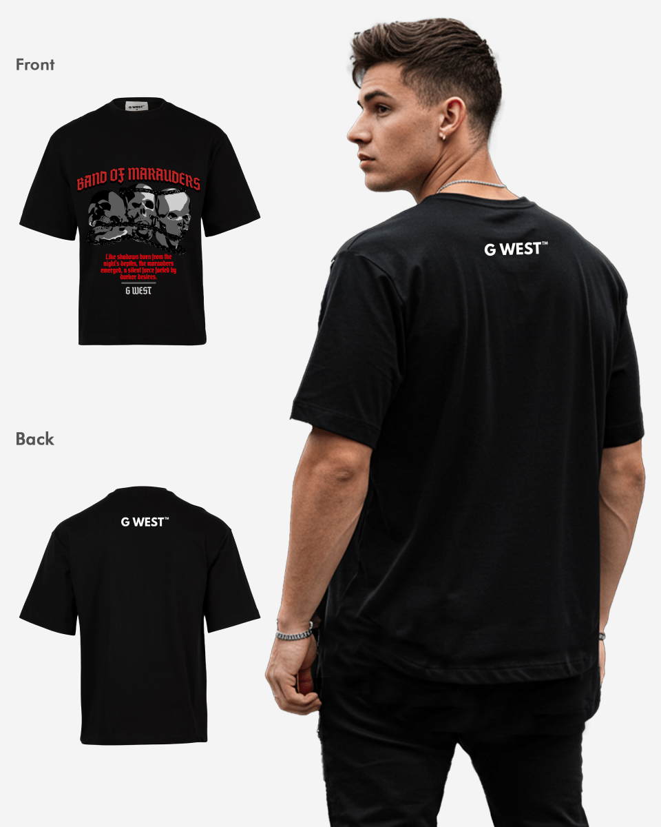 G WEST BAND OF MARAUDERS OVERSIZED T-Shirt Mens G West