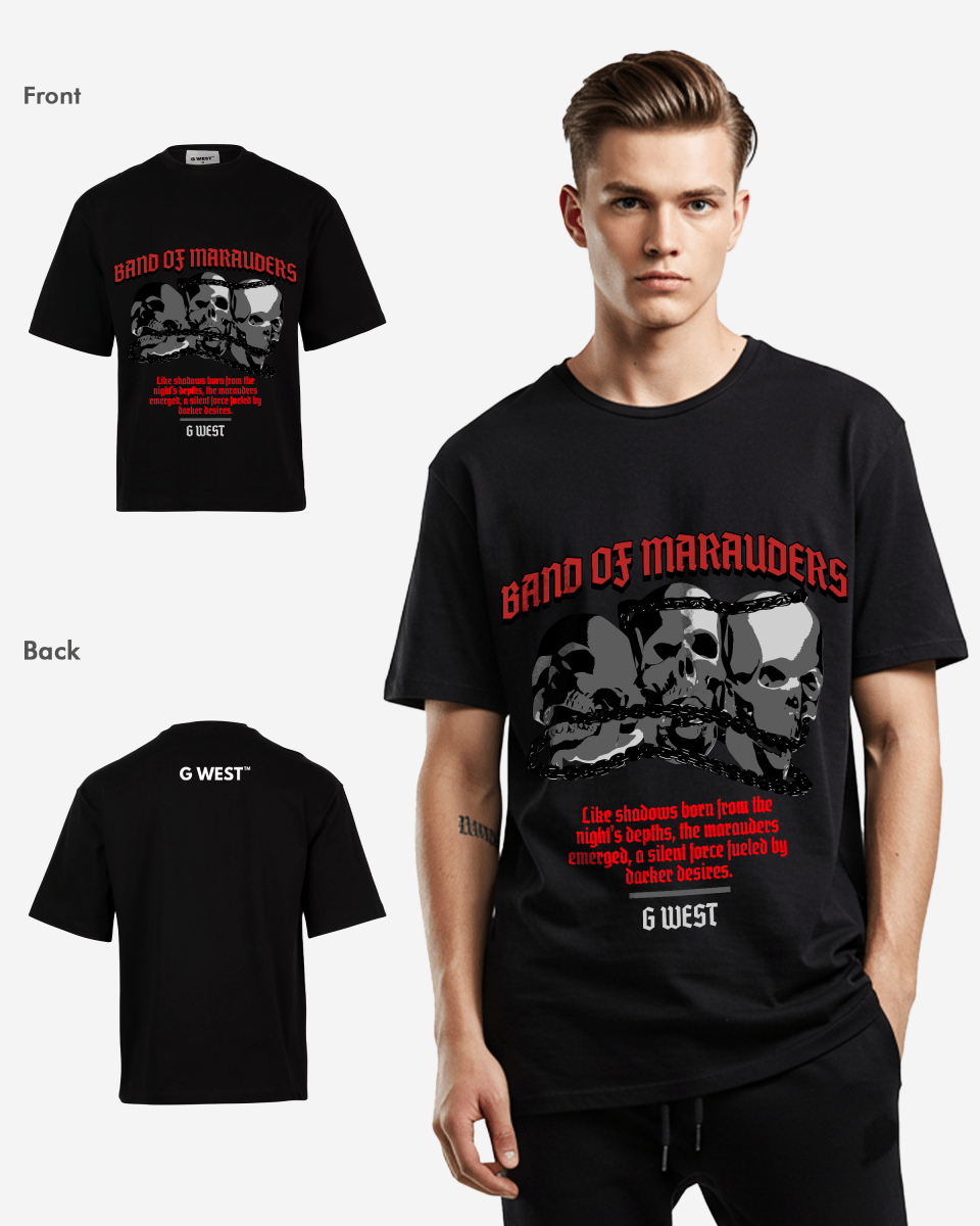 G WEST BAND OF MARAUDERS OVERSIZED T-Shirt Mens G West