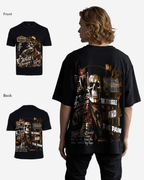 G West Mens Being Enlightened Acid Wash Premium Oversized Tee G West