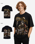 G West Mens Being Enlightened Acid Wash Premium Oversized Tee G West