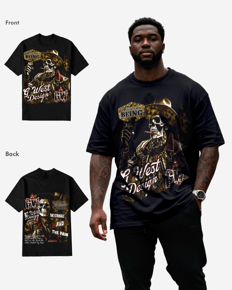 G West Being Enlightened T-Shirt Big and Tall Mens G West