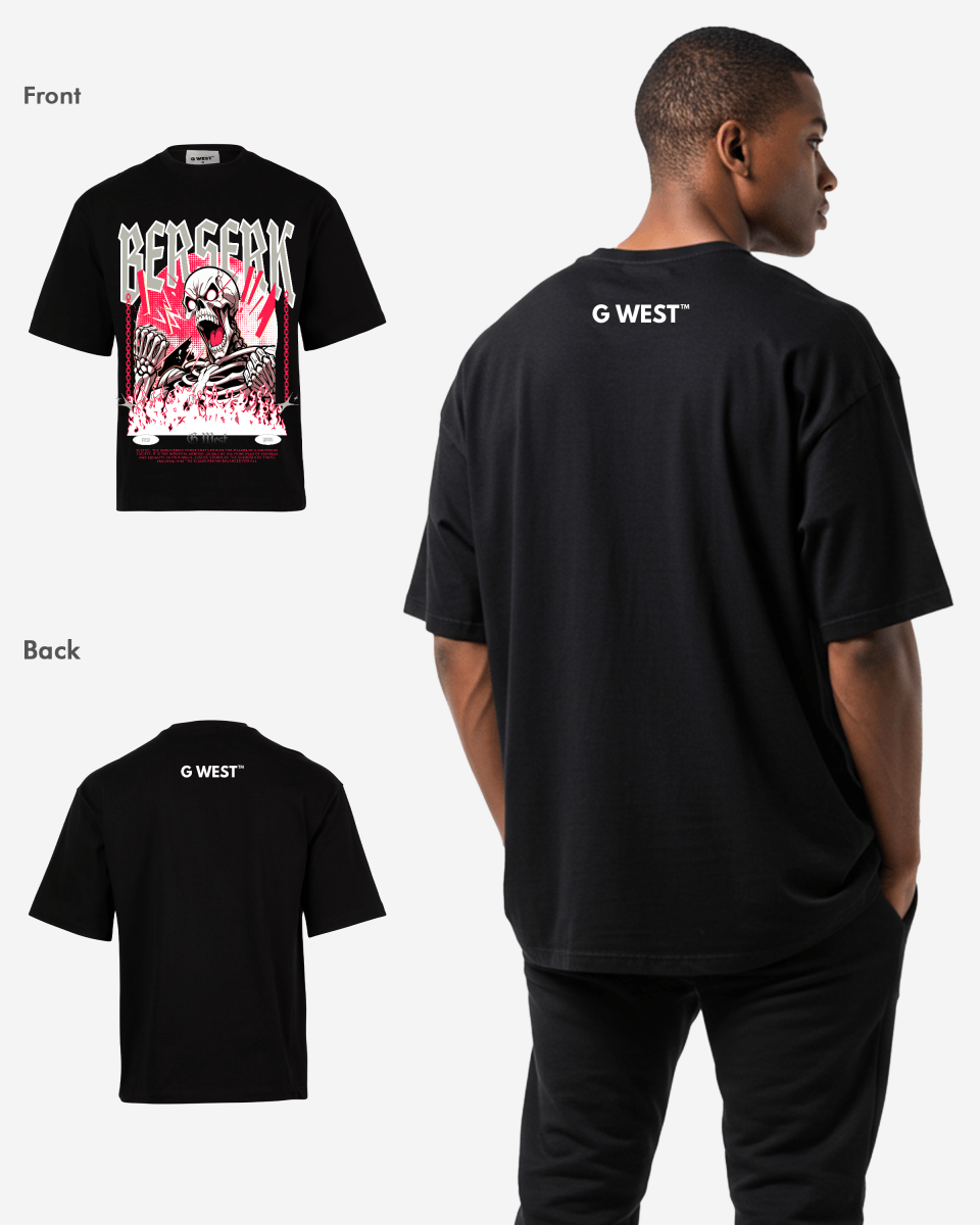 G WEST BERSERK OVERSIZED T-Shirt Mens G West
