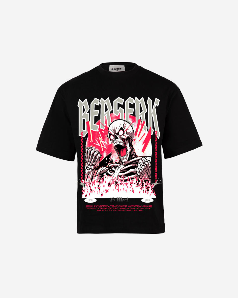 G WEST BERSERK OVERSIZED T-Shirt Mens G West