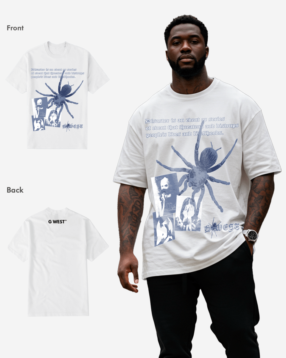 G West Big Spider Life Style T-Shirt Big and Tall Mens G West