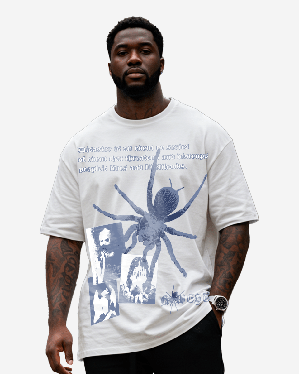 G West Big Spider Life Style T-Shirt Big and Tall Mens G West