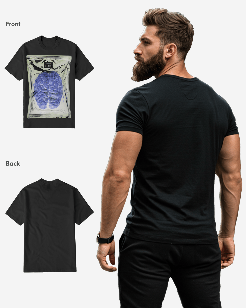 G West Mens Studio Black Tee G West