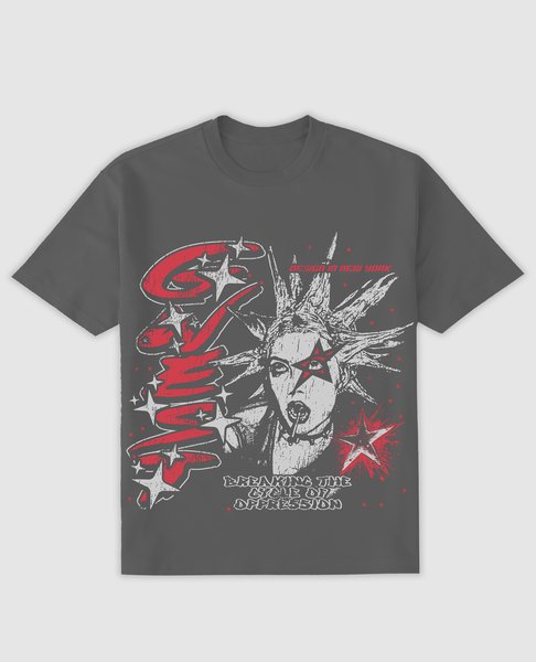 G West Mens Breaking The Cycle Oversized  Tee G West