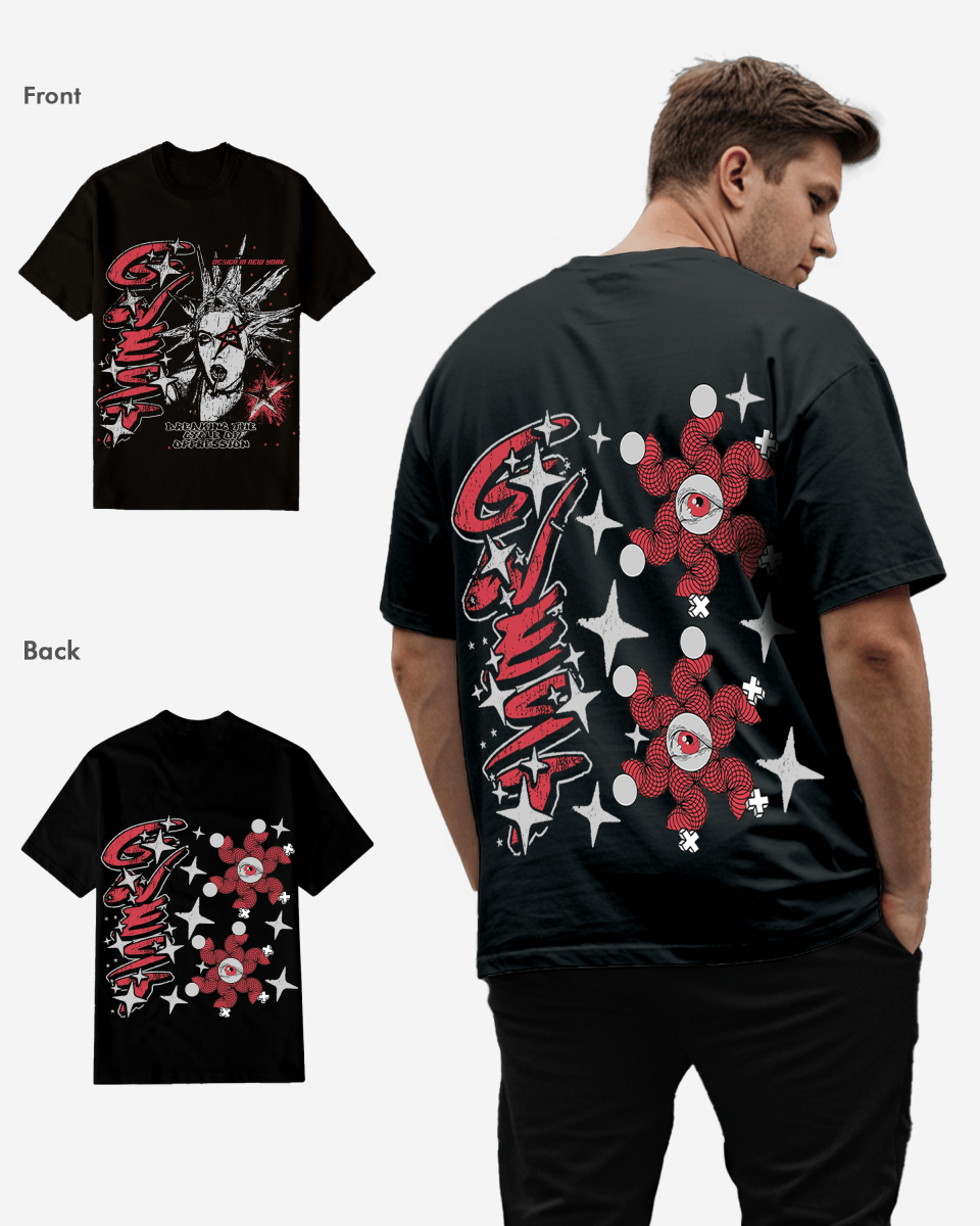 G West Breaking the Cycle Double Hit T-Shirt Big and Tall Mens G West