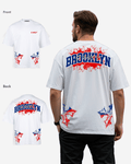 G West Brooklyn Blood Arch Logo T-Shirts Big and Tall G West