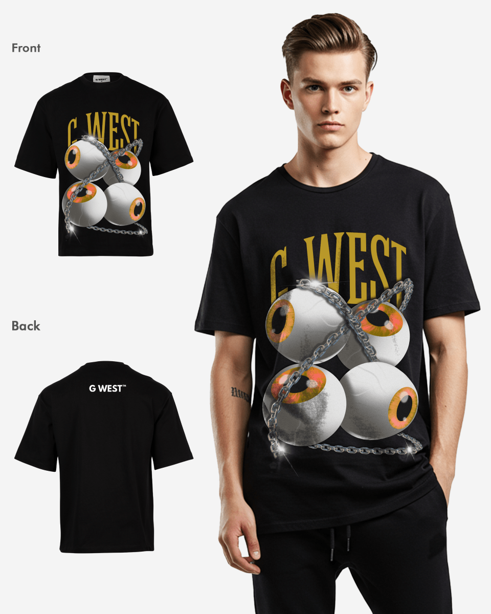 G West chained perception oversized T-Shirt Mens G West