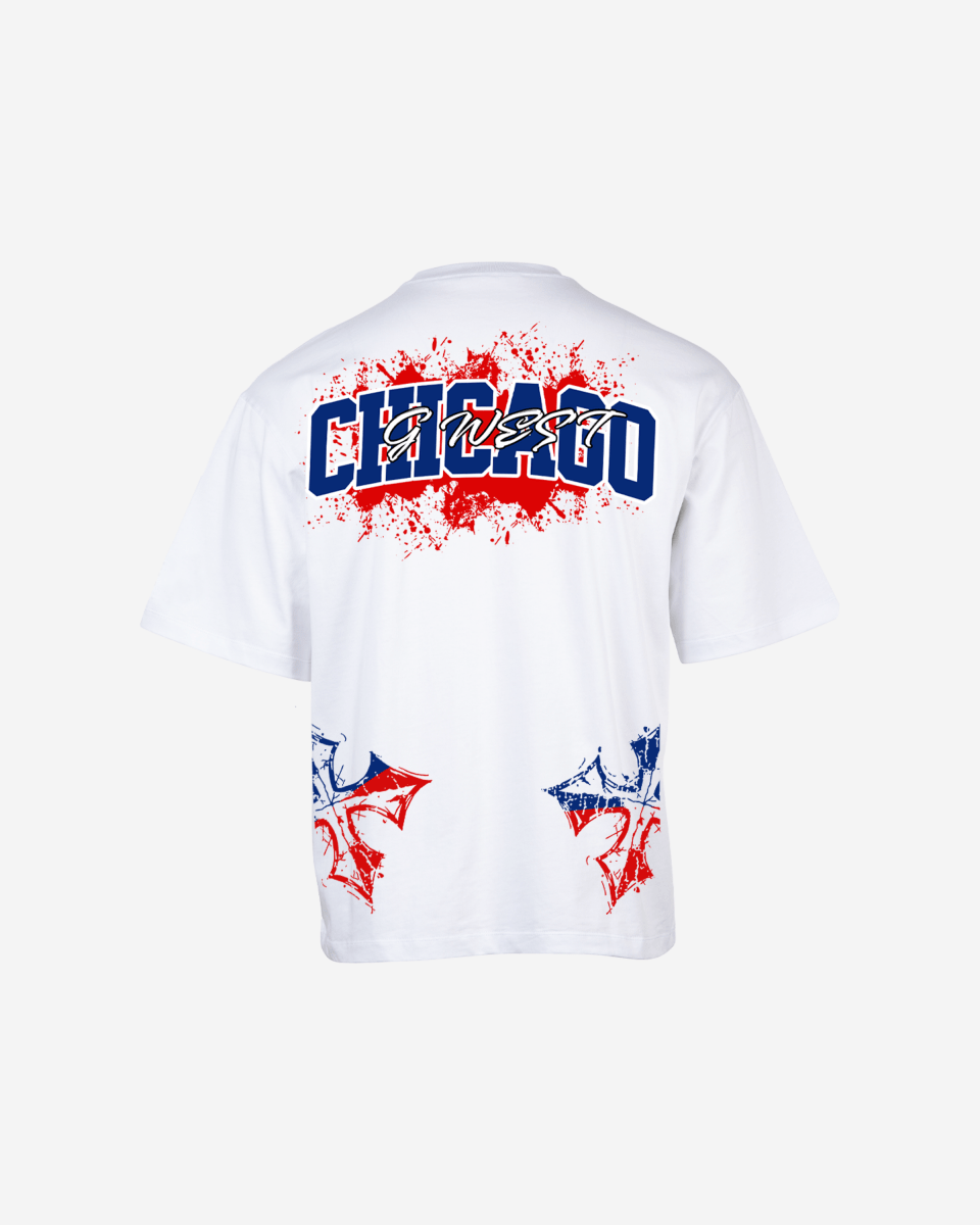 G West Chicago Blood Arch Logo T-Shirts Big and Tall G West