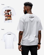 G WEST CLUB Oversized T-Shirt Mens G West