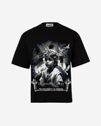 G West Mens Connected All The Time Premium Oversized Tee Front And Back Print G West
