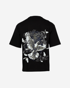 G West Mens Connected All The Time Premium Oversized Tee Front And Back Print G West
