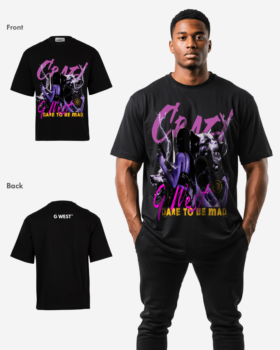 G WEST CRAZY OVERSIZED T-Shirt Mens G West