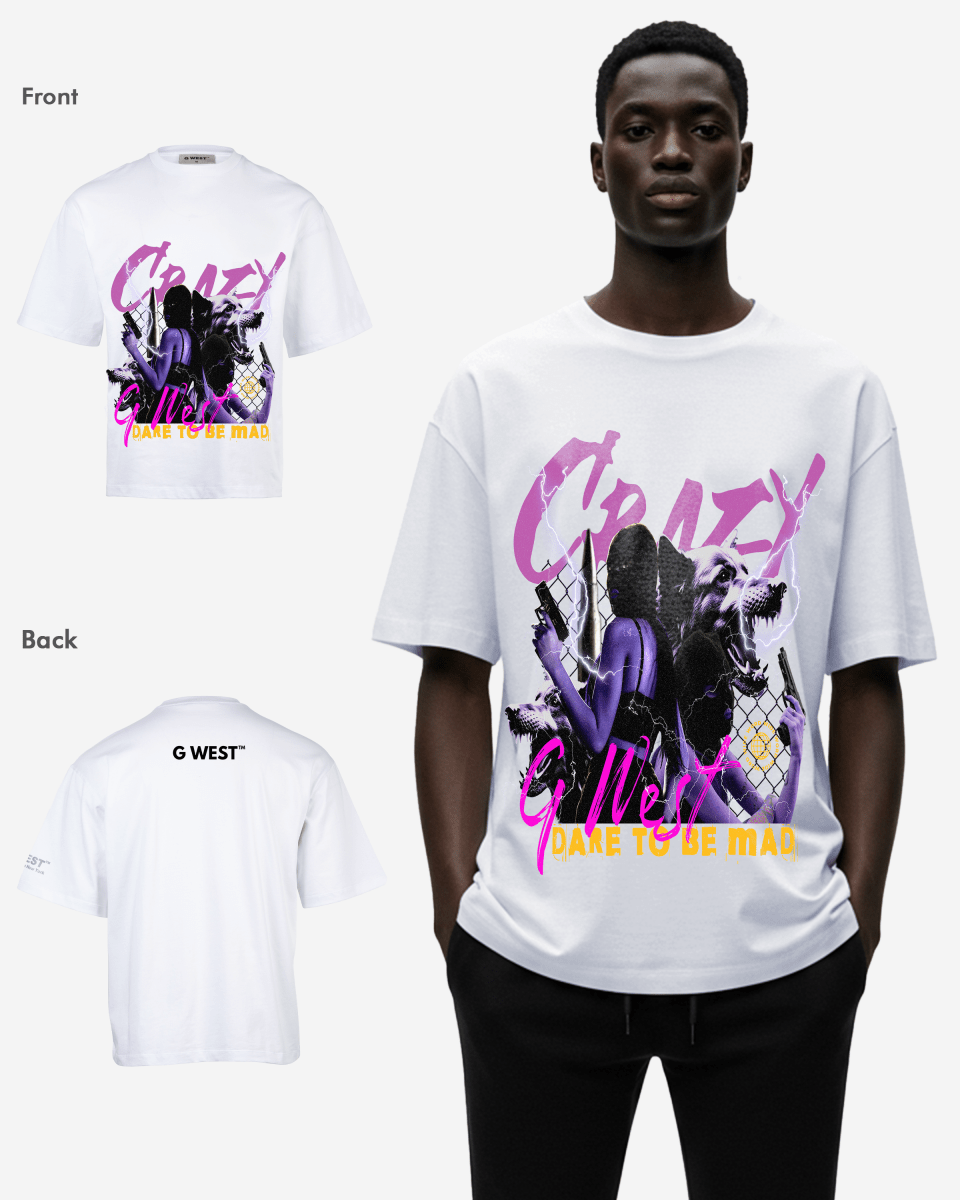G WEST CRAZY OVERSIZED T-Shirt Mens G West
