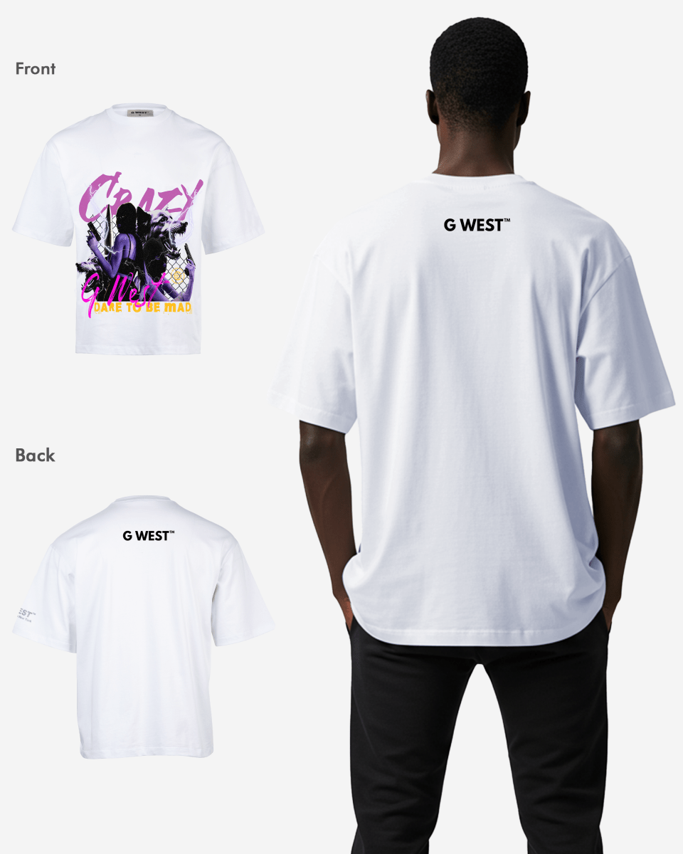 G WEST CRAZY OVERSIZED T-Shirt Mens G West