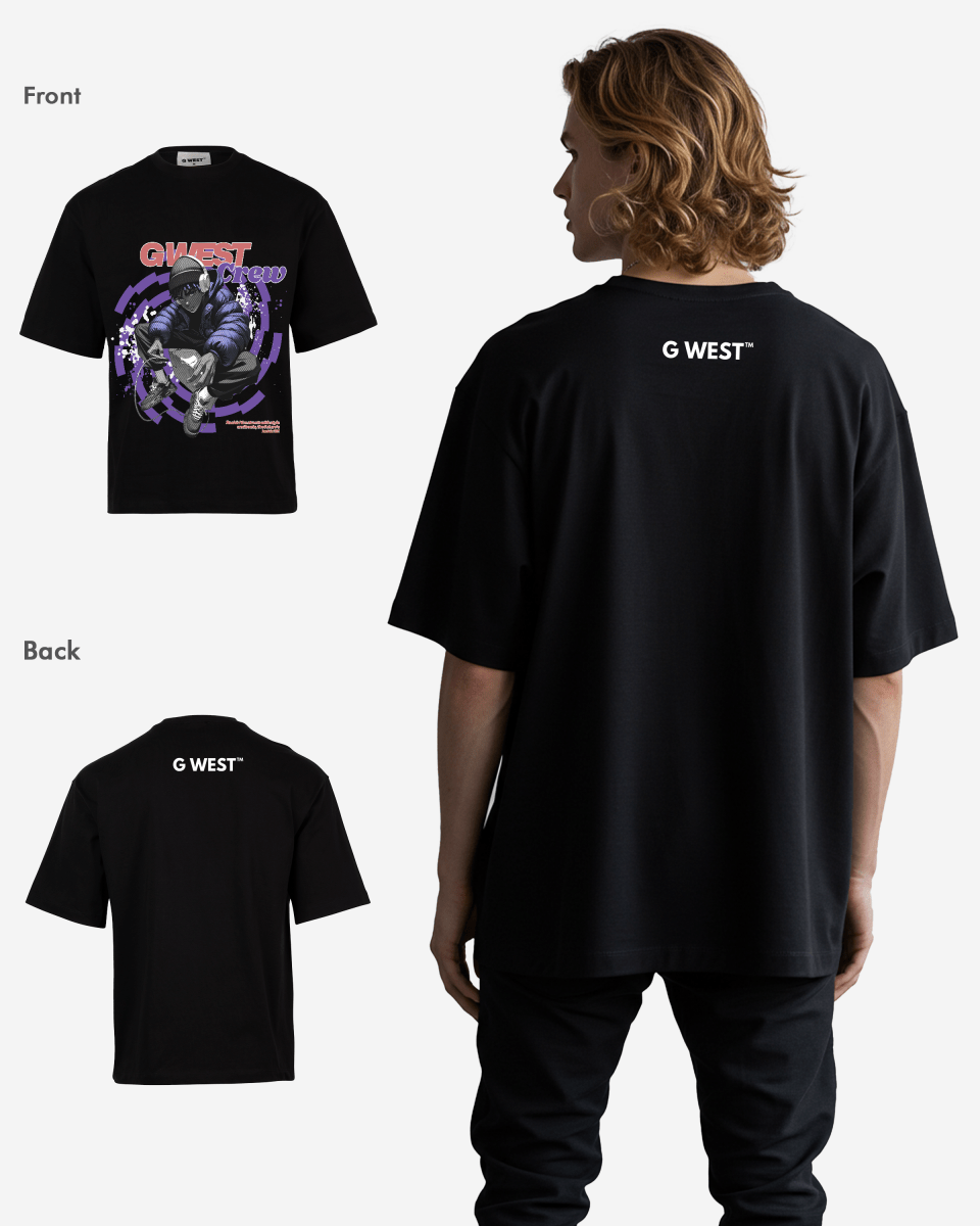 G WEST CREW OVERSIZED T-Shirt Mens G West