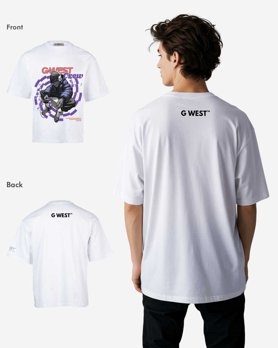 G WEST CREW OVERSIZED T-Shirt Mens G West