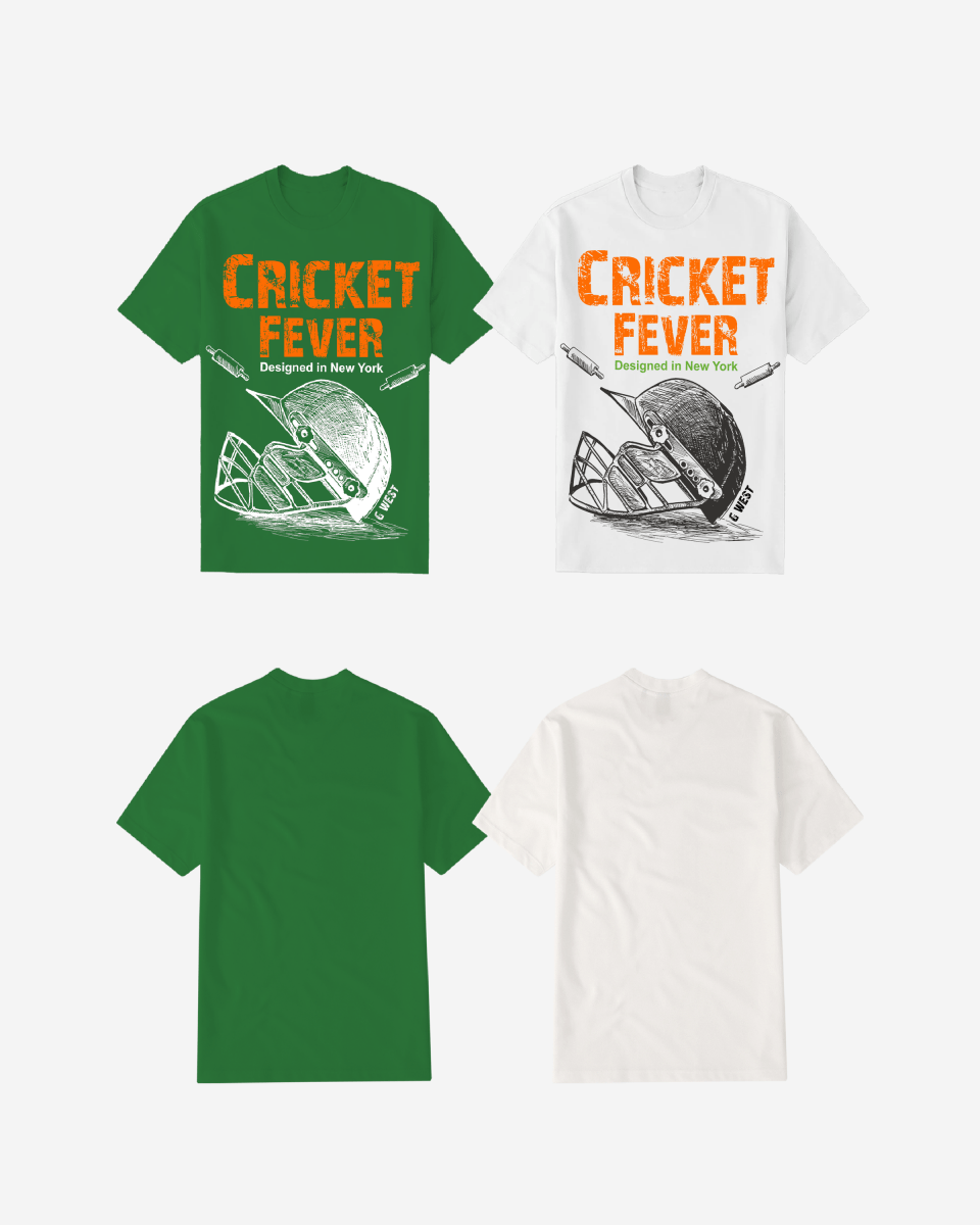 G West Cricket Fever T-Shirt Mens G West