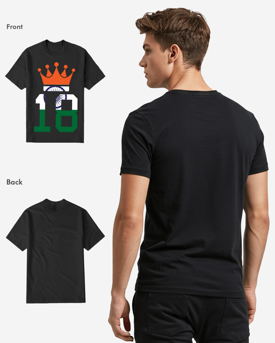 G West Cricket India King-18 T-Shirt : Gwdtfl2412 - 3 Colors G West