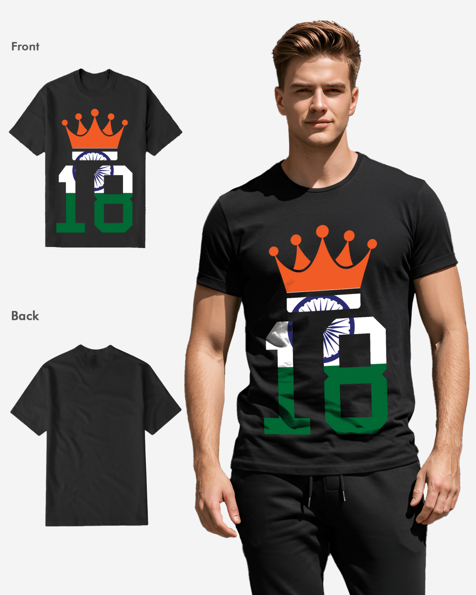 G West Cricket India King-18 T-Shirt : Gwdtfl2412 - 3 Colors G West